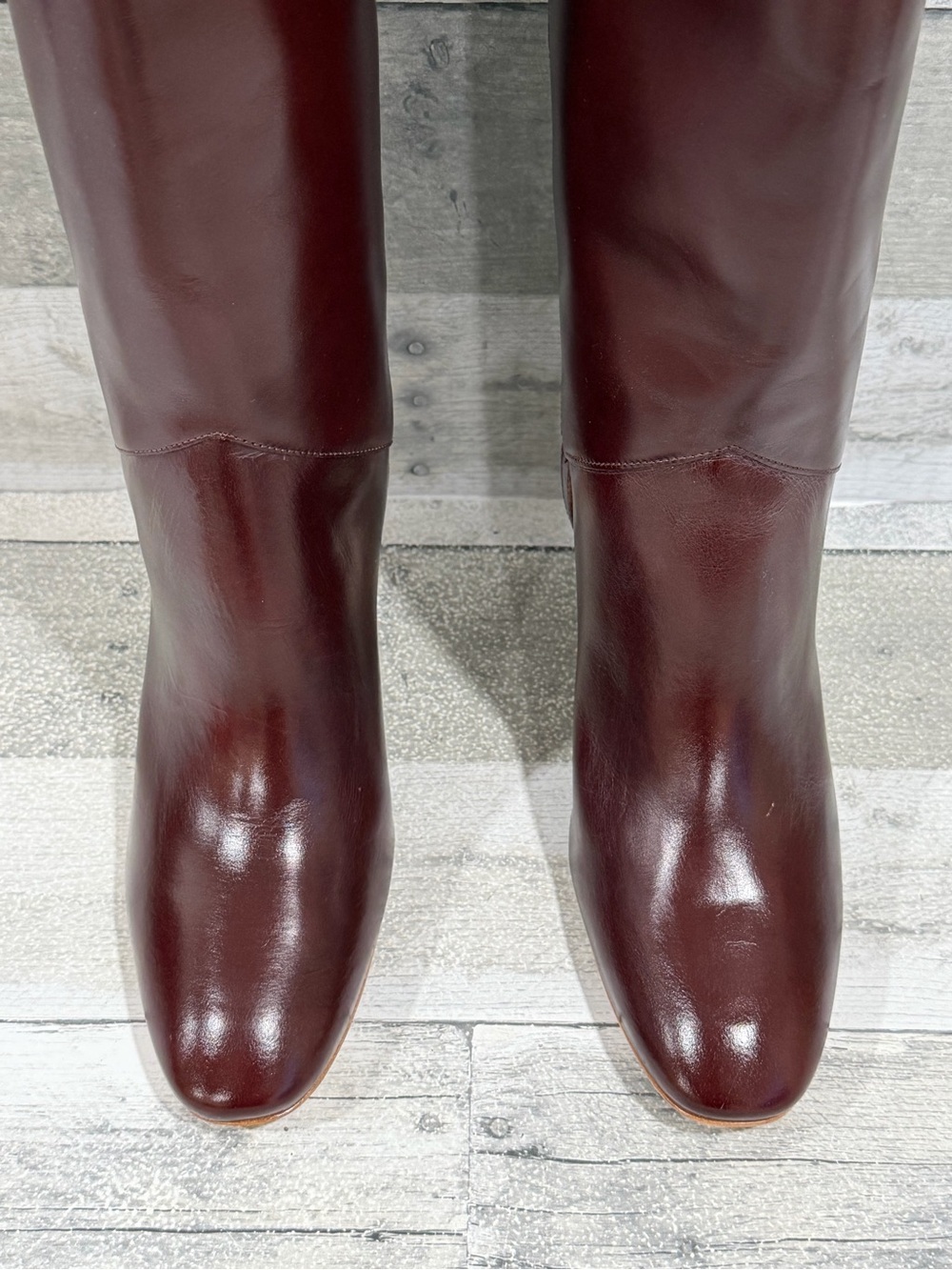 REFORMATION Gaelle Knee High Boot In Ruby - Size - 8.US - Picture 4 of 14
